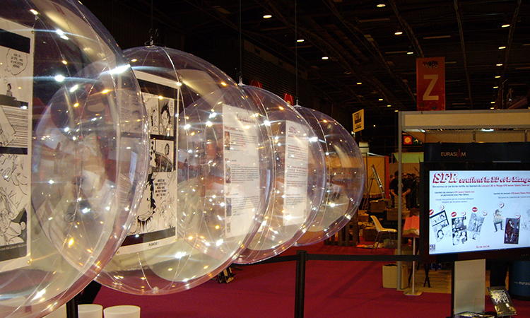 objet dans une bulle