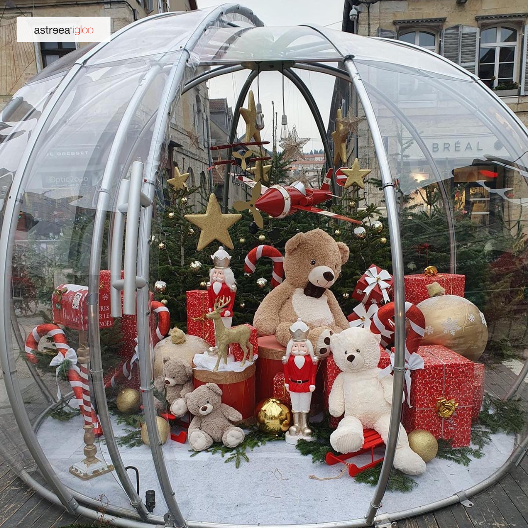 dôme transparent pour évènements et animations de noël- astreea igloo plus