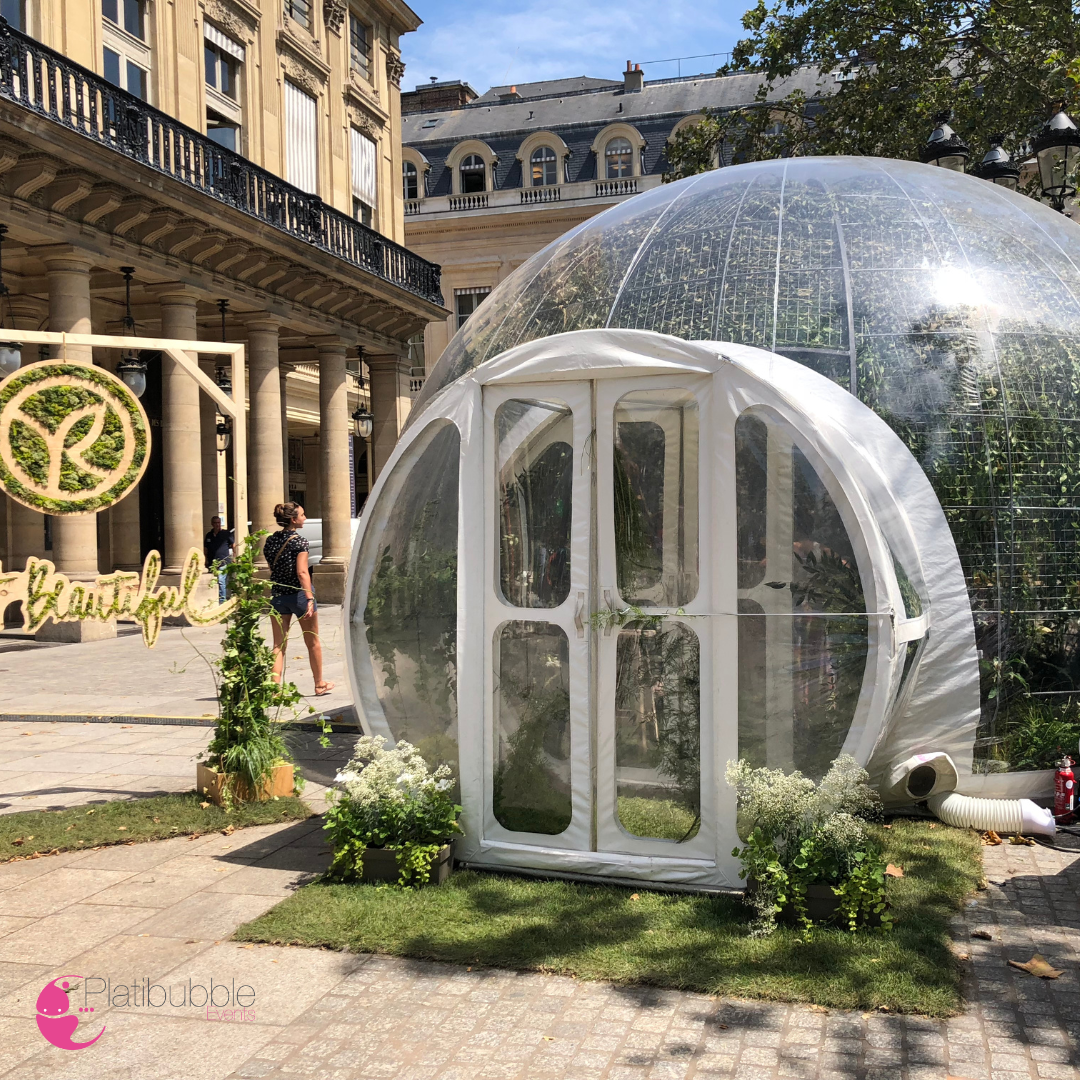 Bulle gonflable pour du street marketing