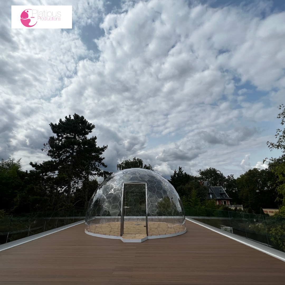 Dôme transparent pour couvrir sa terrasse
